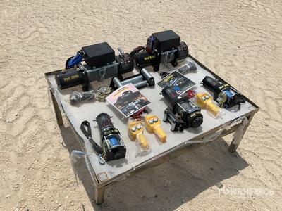 Quantity of (5) 12 V DC Electric Winch (Unused)