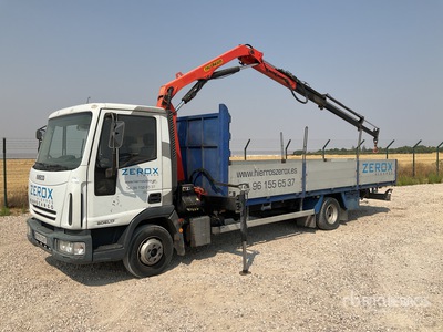 2005 Palfinger PK6500 on 2005 Iveco Eurocargo 170 4x2 Flatbed Truck with Crane