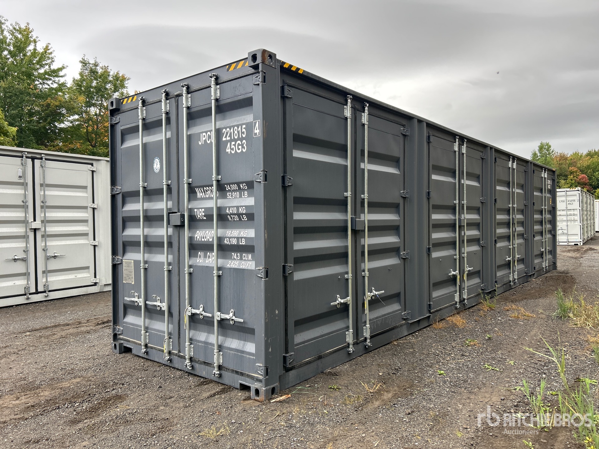 2025 40 ft High Cube Multi-Door Storage Container