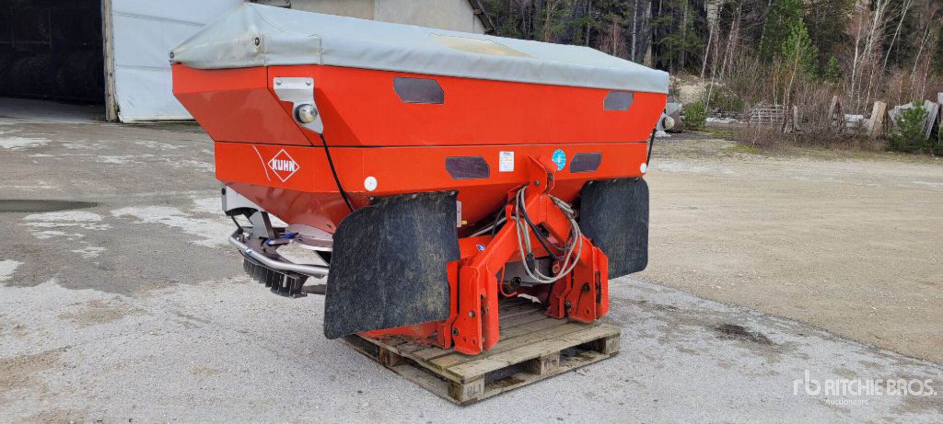 2008 Kuhn Axis 40.1 W 24.36 m 3-Point 3200 L Epandeur A Engrais Fertilizer Spreader
