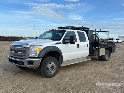 2016 Ford F-450 XLT 4x4 Crew Cab Flatbed Truck