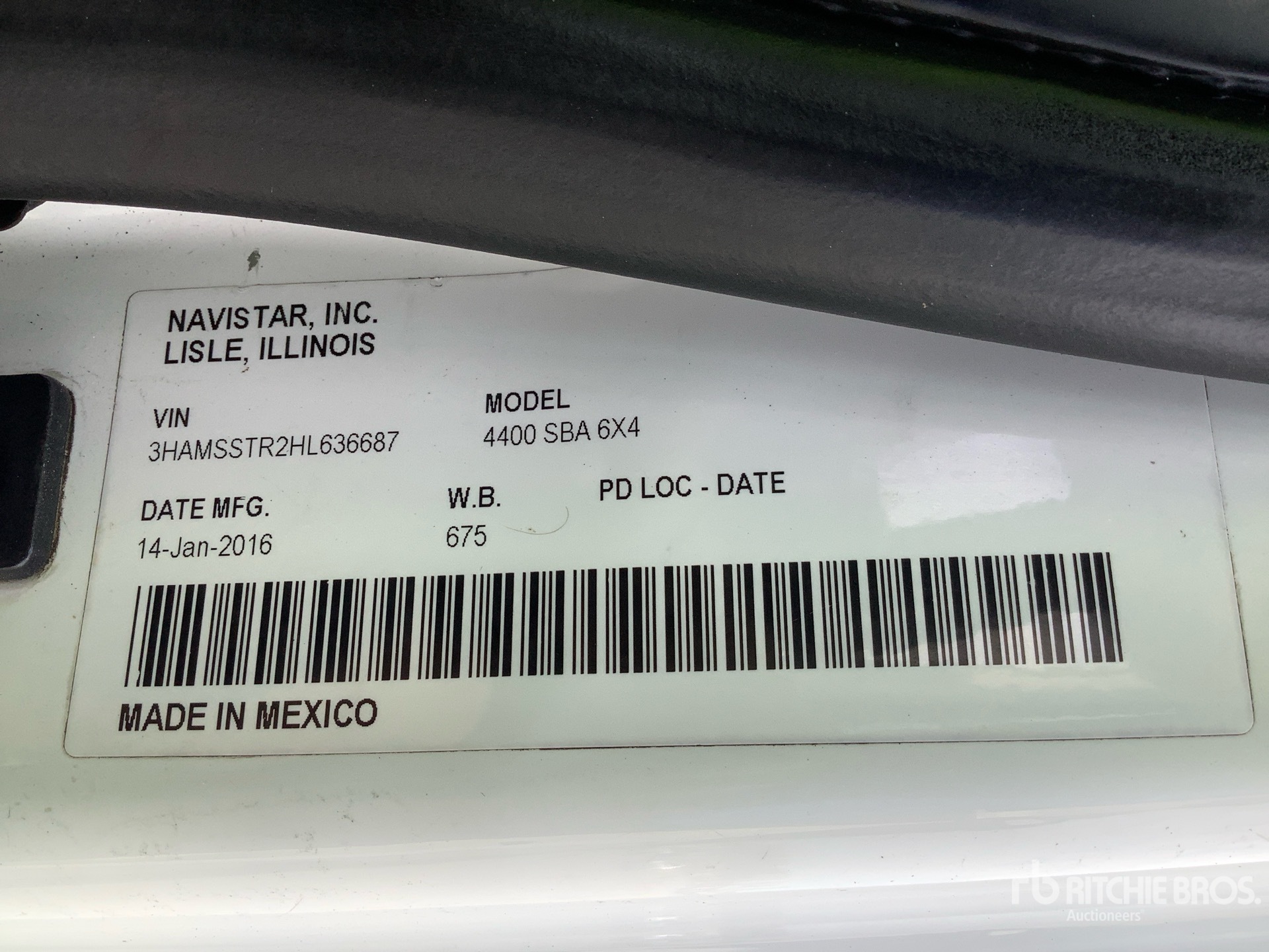 2017 International 4300 6x4 Flatbed Truck
