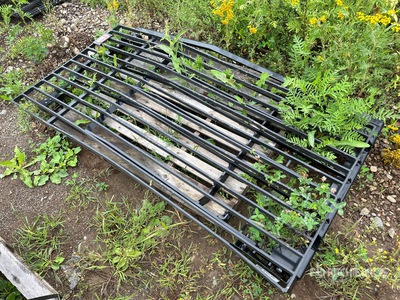 Quantity of (2) 36.5 in Excavator Cab Guards - Fits Cat 320E