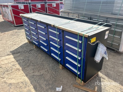 2025 Steelman 9 ft 4 in 20 Drawers Workbench (Unused)