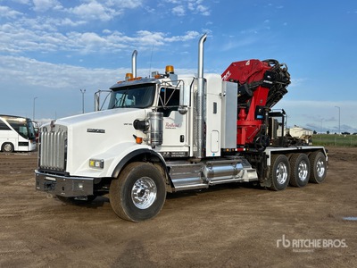 2014 Ferrari F980 A8 21970 kg Knuckle Boom on 2016 Kenworth T-800 8x6 Boom Truck