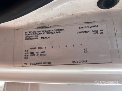 2020 International MV607 4x2 Van Truck