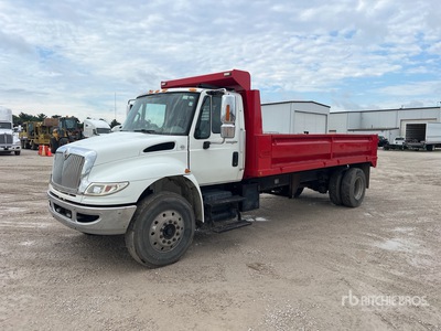 2014 International 4300 4x2 Flatbed Dump Truck