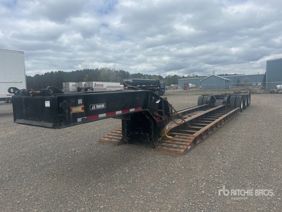 2010 J C Trailers 51 ton Tri/A Double Drop Removable Gooseneck Remorque Surbaissée