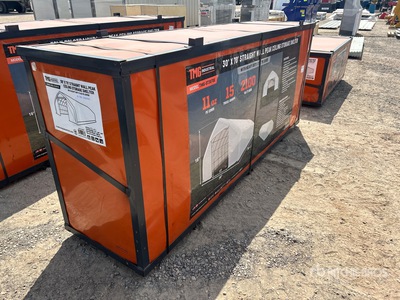 TMG ST3070E 30 ft x 68 ft 11 in x 16 ft Straight Wall Peak Ceiling مبنى التخزين  (Unused)