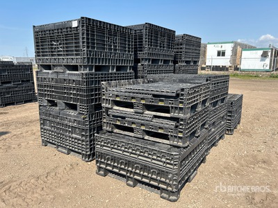 Quantity of (15) Collapsible Plastic Bins