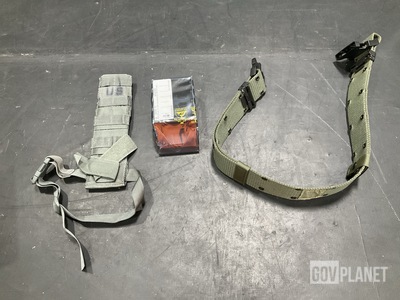 (65) Belts, (38) Assorted Pistols, (3) Staff Sections & Assorted Items