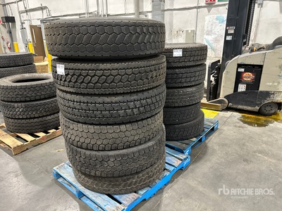 Quantity of (11) 11R22.5 Assorted Tires