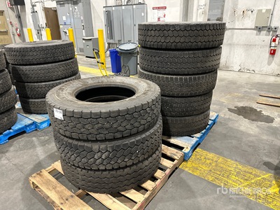 Quantity of (8) 11R22.5 Assorted Tires