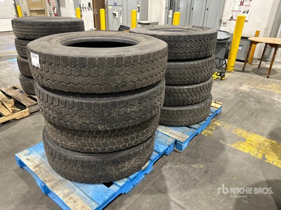 Quantity of (8) 11R22.5 Assorted Tires