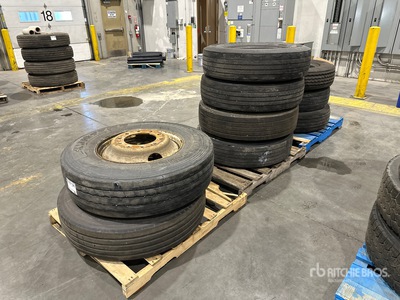 Quantity of (9) 11R22.5 Assorted Tires