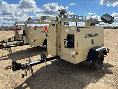 2014 Doosan L6WKUB-60HZ-T4F 6 kW Light Tower