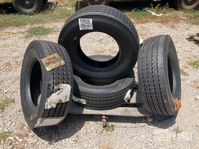 (4) Michelin 285/70R19.5 Tires