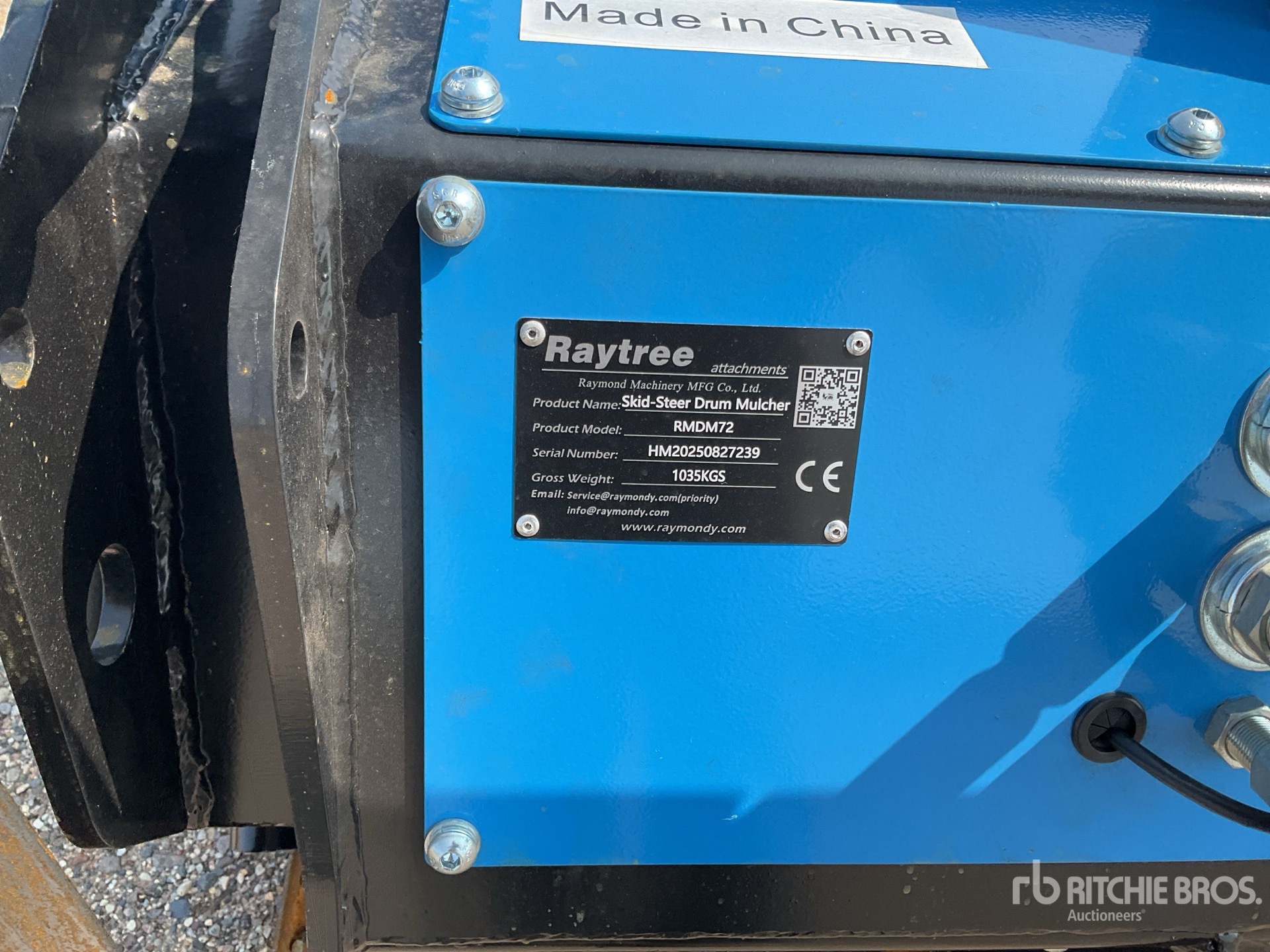 2025 Raytree RMDM72 72 in Skid Steer Mulcher (Unused)