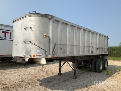 1982 Schien 26 ft Aluminum End Dump Trailer