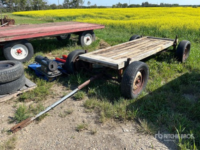 10 ft x 3 ft 4 in 4 Wheel Wagon Attrezzatura agricola varia