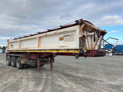 2010 Haulmore 9 m Tri/A Side Dump Trailer