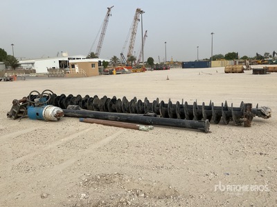 Quantity of Auger Rods w/ Excavator Auger Driver