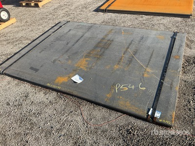 Quantity of (2) 2025 Kit Containers Steel 6 ft 0 in x 8 ft 2 in (1 in Thick) Stahlplatten
