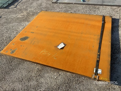 Quantity of (2) 2025 Kit Containers Steel 5 ft 10 in x 6 ft 6 in (1 in Thick) Stahlplatten