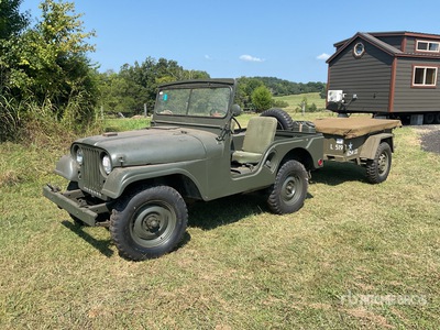 1954 Willys M38A1 w/ supply trailer Classic Car