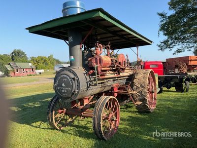Keck Gonnerman Steam engine w/ water wagon Trattore agricolo d'epoca