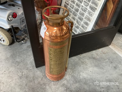 Buffalo 5 Gal Brass Fire Extinguisher Antiguedades