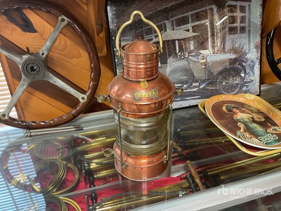 Brass Anchor Lantern Antiques
