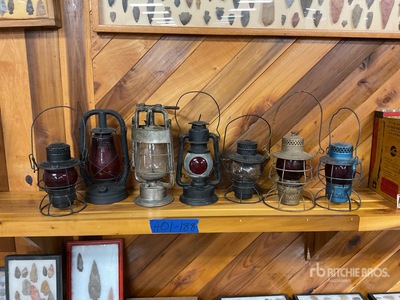 quantity of 7 antique Lanterns Antiques
