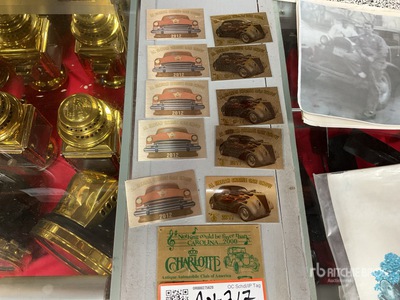 Quantity of (11) Car Show Dash Plaques Antiguedades