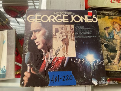 George Jones Autographed Album