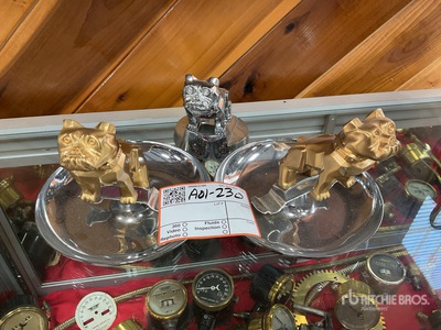 Quantity of (2) Mack Truck Ash Trays & Paper Weight