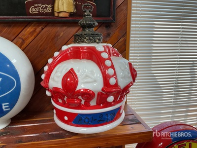 Red Crown Gas Globe Antiques