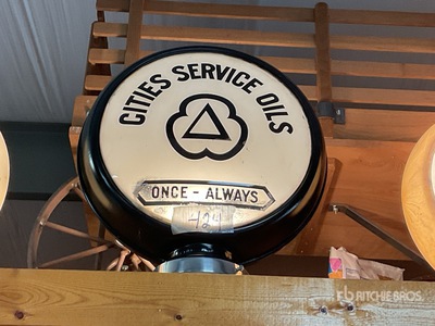 Cities Service Gas pump Globe Antiques