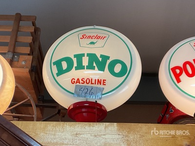 Sinclair Dino Gas Globe Antiques