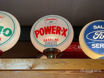 Sinclair Power X Gas Globe Antiques