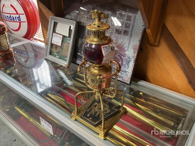 Lantern w/ red globe