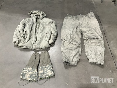 (14) Pairs of Trousers, (17) Parkas, (7) Pairs of Mittens & Assorted Items