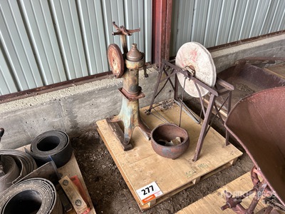 Antique Foot Powered Grindstone and Milk Separator