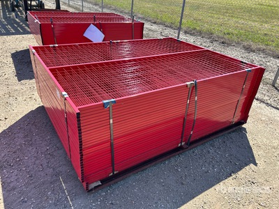 Quantity of (30) Canex 8 ft x 6 ft Powder Coated Temporary Site Fence (Unused)
