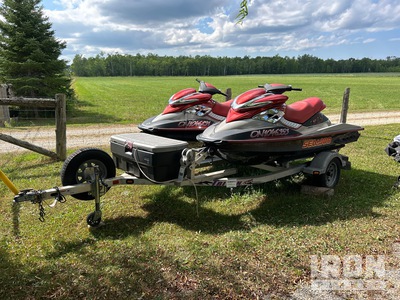 2005 Sea-Doo RXP 1400 Qty of (2) Personal Watercraft w/ Triton Trailer