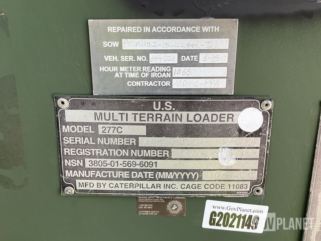 MINI CARGADOR SOBRE ORUGAS CATERPILLAR 277C