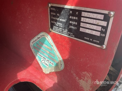 2019 Takeuchi TB280FR Minikoparka