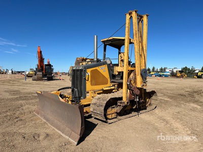 2006 John Deere 550J LGP Combination を見 Pipelayer w/ Midwestern M520C Conversion