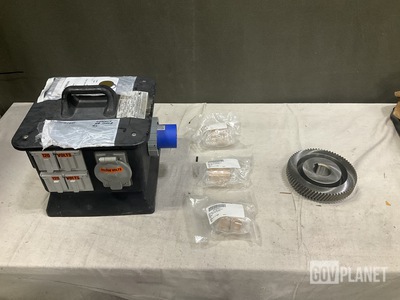 (13) Adapters, (1) Distribution Unit, (1) Gear Assembly & Assorted Items