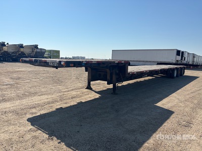 2001 Lode King 53 ft Tri/A Flatbed Trailer
